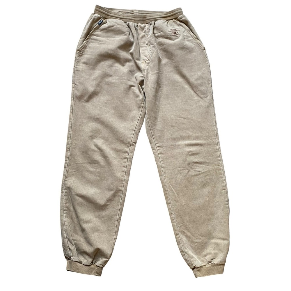 Vintage 90's Crazy Shirts Kona Coffee Dyed Jogger Pants Men M Beige Made USA